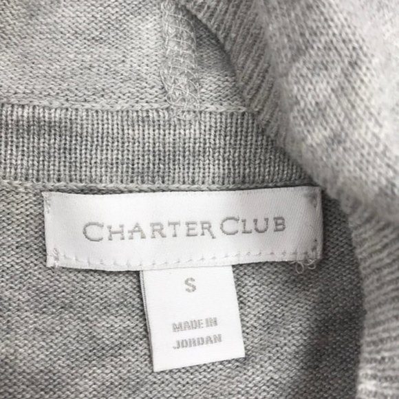 Charter Club Striped Hooded Sweater - Picture 6 of 7